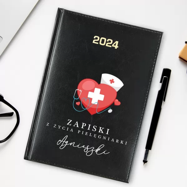 Kalendarz 2024 z nadrukiem dla pielęgniarki - Medyczna organizacja