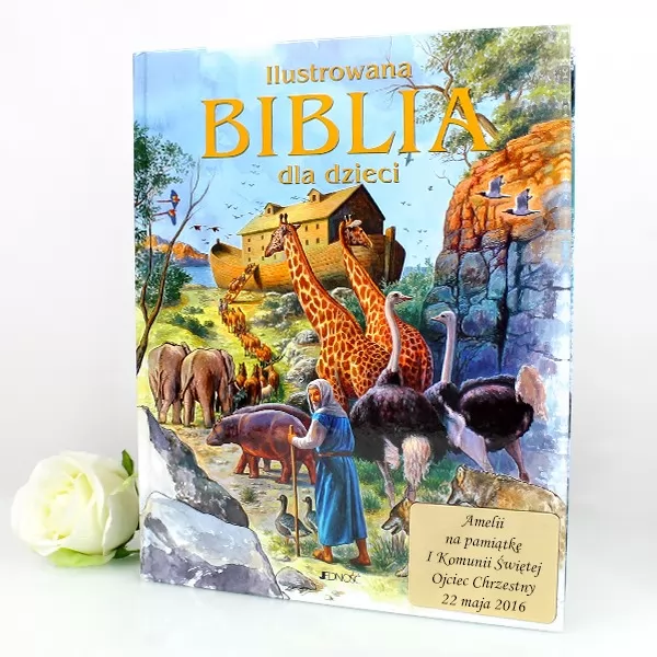 Ilustrowana Biblia dla dzieci z możliwością grawerowania dedykacji