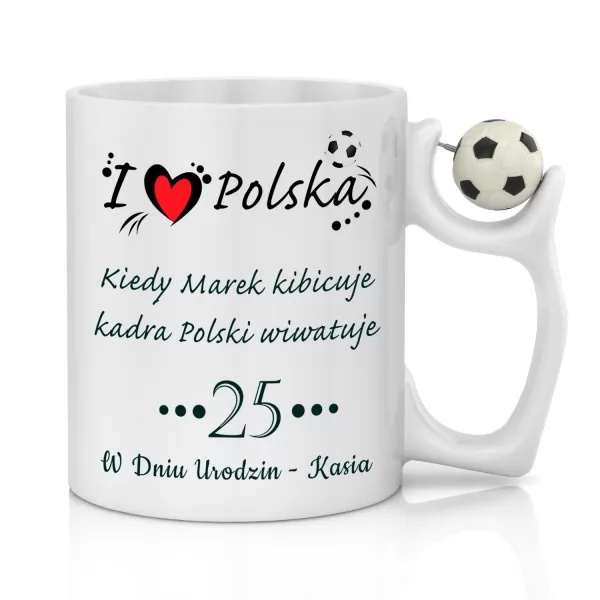 Kubek I Love Polska z indywidualnym nadrukiem