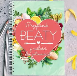 personalizowany notatnik przepiśnik kulinarny na prezent dla żony