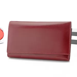 portfel czerwony damski