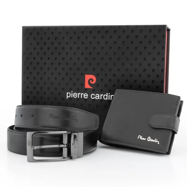 Zestaw: pasek i portfel Pierre Cardin z grawerem  dla biznesmena
