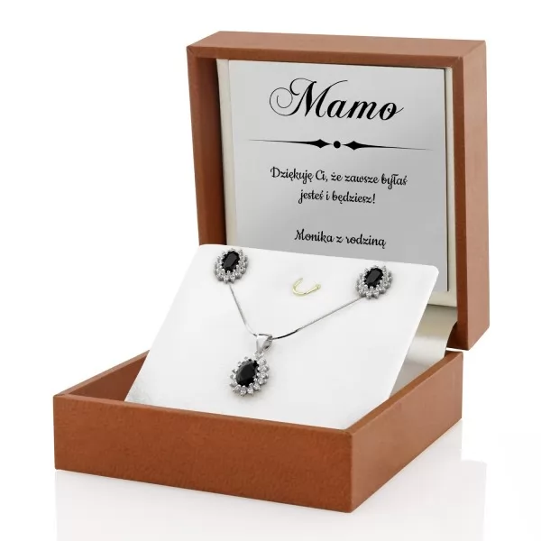 Personalizowany prezent dla mamy - srebrna biżuteria z grawerem