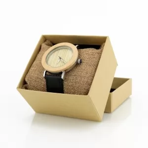 zegarek z drewna bambusowego na prezent 