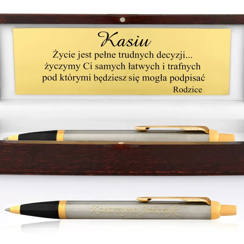 personalizowany długopis w etui z dedykacją