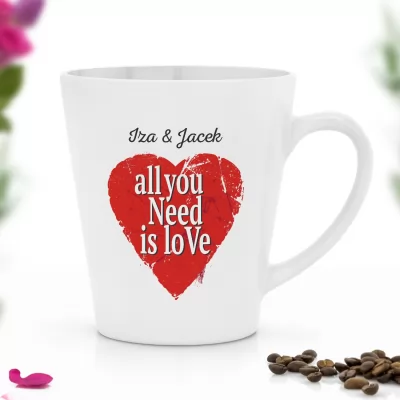 Kubek latte mini - All You Need Is Love + imiona