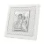  srebrny obrazek z dedykacją na chrzest