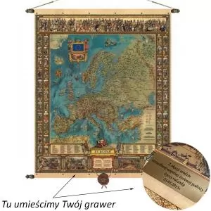 mapa z grawerem