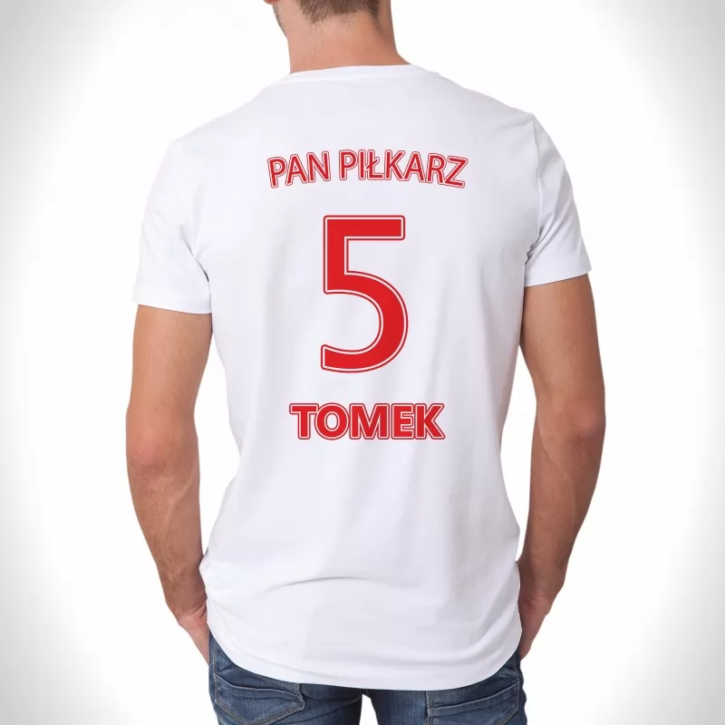 koszulka z nadrukiem na prezent dla piłkarza