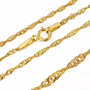 złoty łańcuszek singapore pr. 585 na prezent