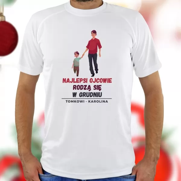 Koszulka z personalizacją na prezent dla taty - Najlepsi ojcowie