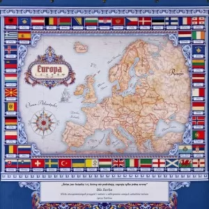 mapa europy na prezent dla niego