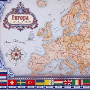 mapa europy z okazji urodzin na prezent