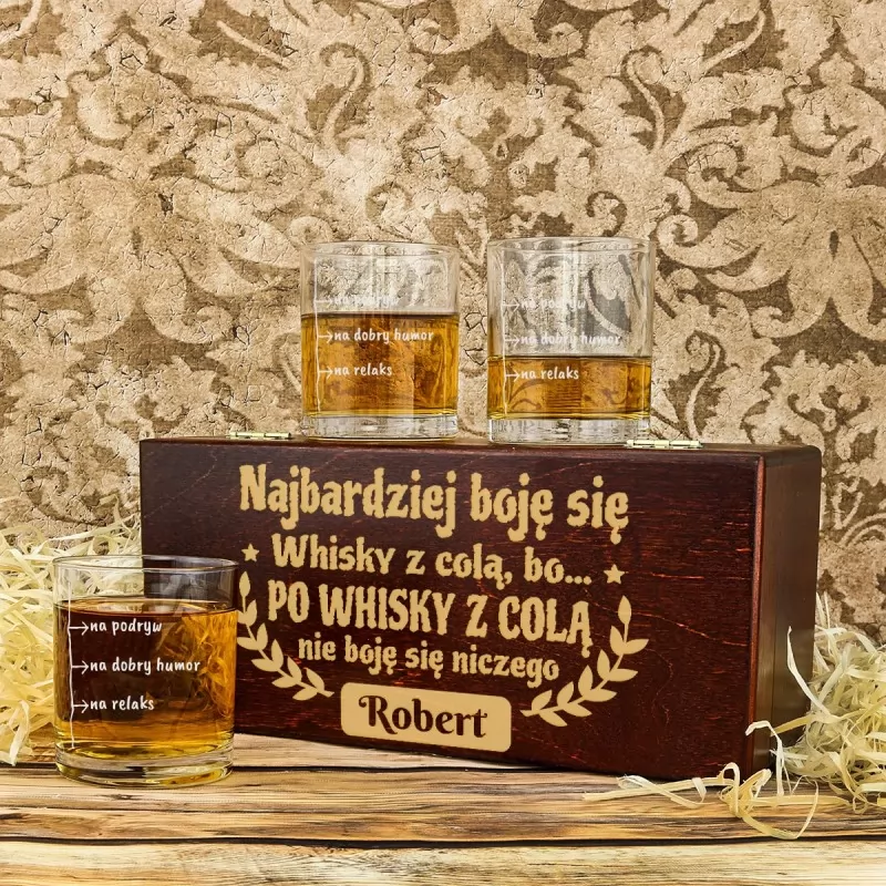 szklanka do whisky z personalizacją na prezent