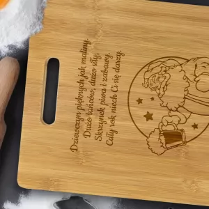 deska drewniana z personalizacją