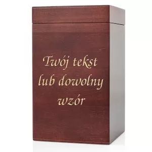 szkatułka drewniana z grawerem na prezent z personalizacją