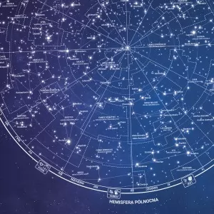 mapa gwiezdnych konstelacji na urodziny
