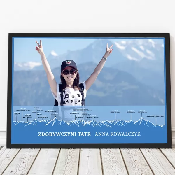 Fotoobraz w ramie na prezent dla miłośnika gór - TATRY (30x40 cm)