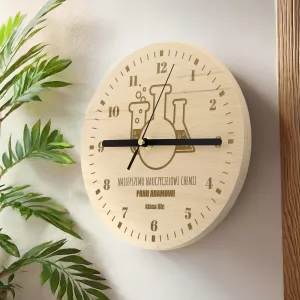 zegar ścienny drewniany
