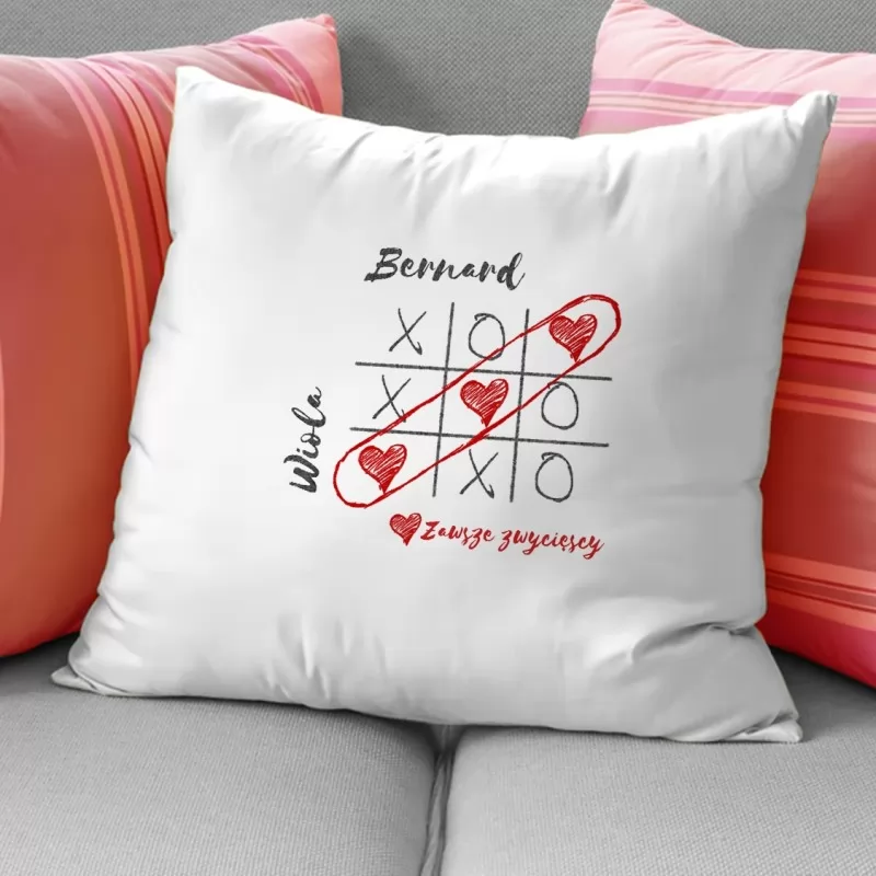 poduszki dla zakochanych z nadrukiem