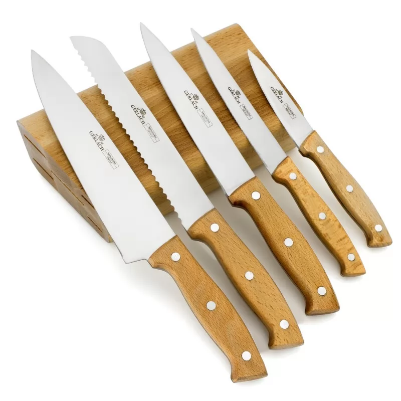 zestaw noży kuchennych z dedykacją pyszna kuchnia