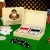 karty do gry w pudełku z nadrukiem szczęśliwa talia