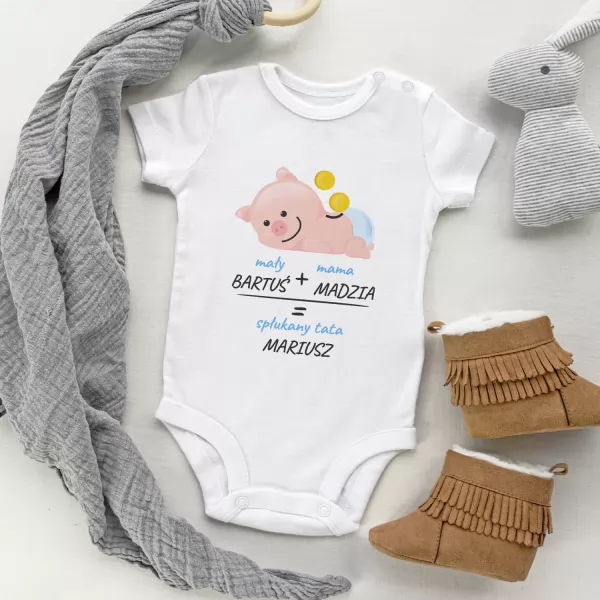 Body niemowlęce z personalizacją dla chłopca - Spłukany Tata