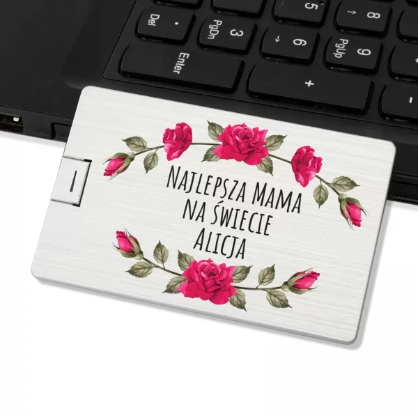 Pendrive personalizowany karta 32 GB  - Najlepsza Mama
