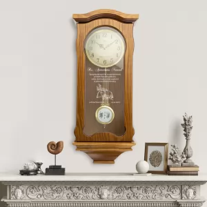 zegar ścienny drewniany