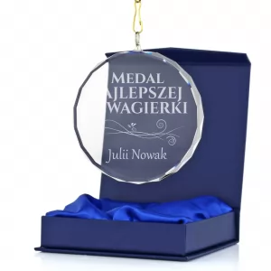 medal szklany z grawerem