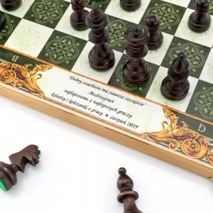 szachy z grawerem dedykacji na prezent