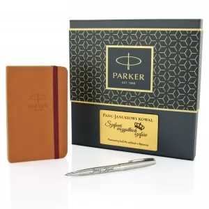 zestaw prezentowy Parker notatnik i długopis w eleganckim etui