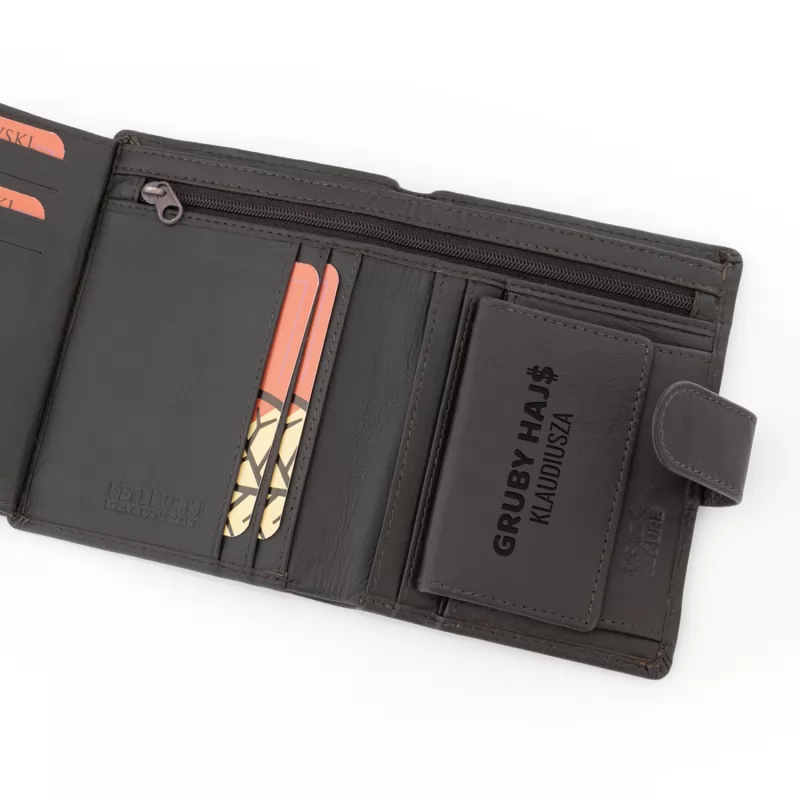 personalizowany męski portfel