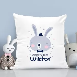 personalizowana poduszka dla chłopczyka - Melonik i Mucha na prezent na mikołajki