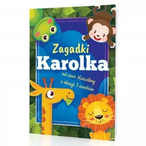 książka dla dzieci z możliwością personalizacji okładki - zagadki