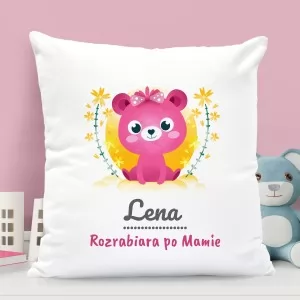 poduszka dla dziecka z personalizacją na prezent dla dziewczynki