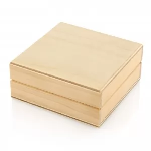 drewniane pudełko na grawerowane spinki do mankietów na prezent na urodziny brata