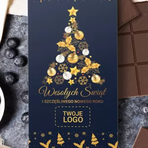 czekolada z logo firmy na prezent