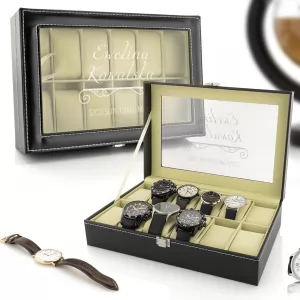 szkatułka na zegarki  z grawerem dla kobiety