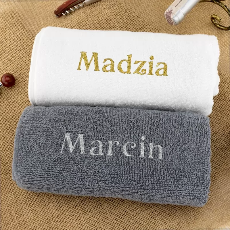 ręczniki frotte z możliwością personalizacji - haft imion