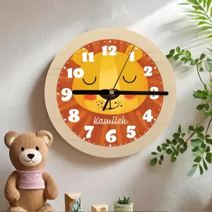 Zegar z nadrukiem na prezent dla dziecka - Milutki