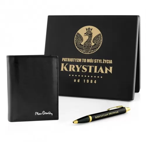 Portfel Pierre Cardin i długopis Parker z grawerem - Super Styl