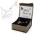 naszyjnik srebrny w pudełku z nadrukiem dedykacji na prezent dla żony na walentynki